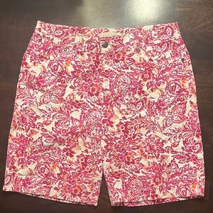 Talbots Floral Shorts, Sz 6 Curvy